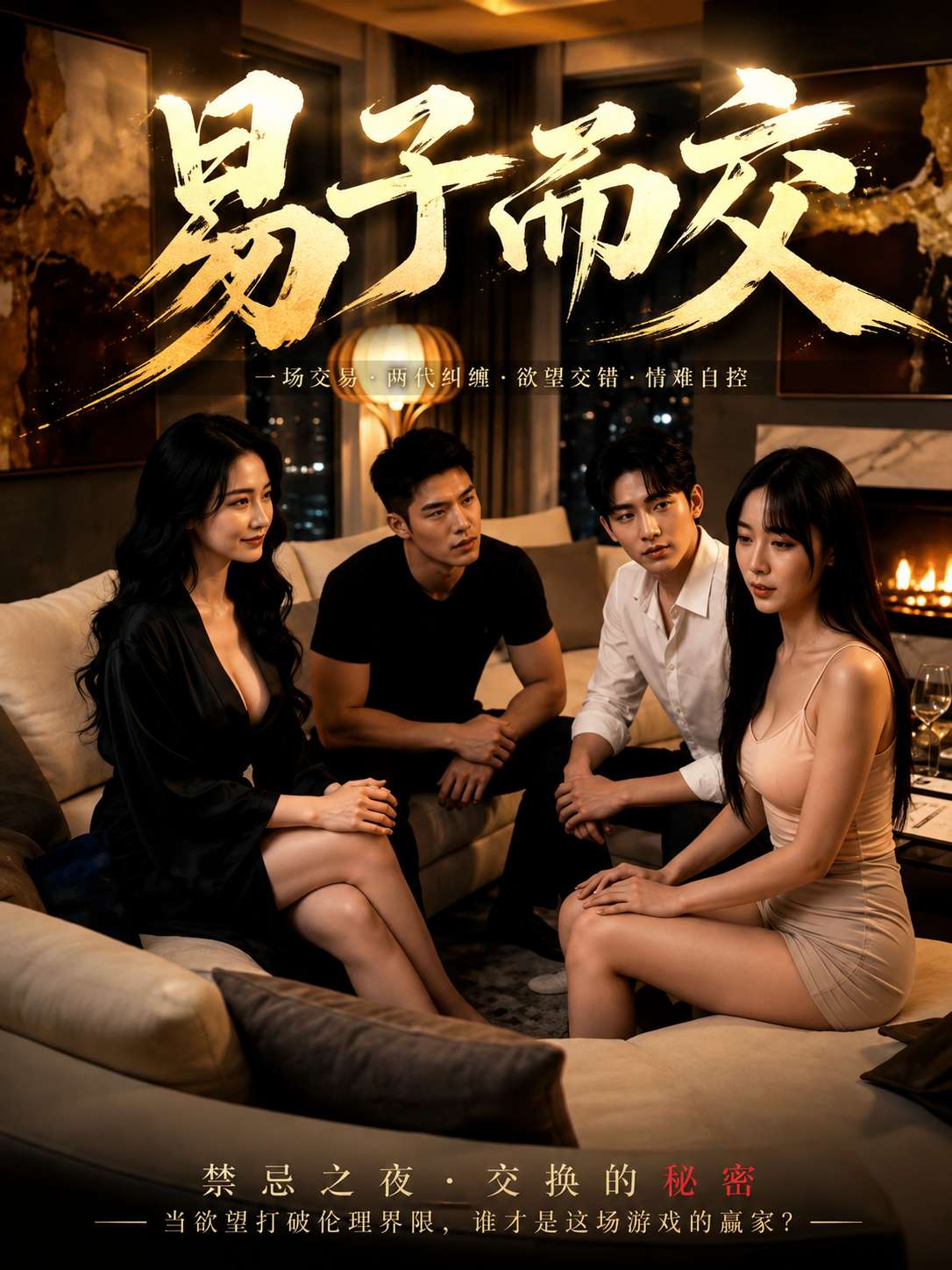 AI成人短剧：易子而交